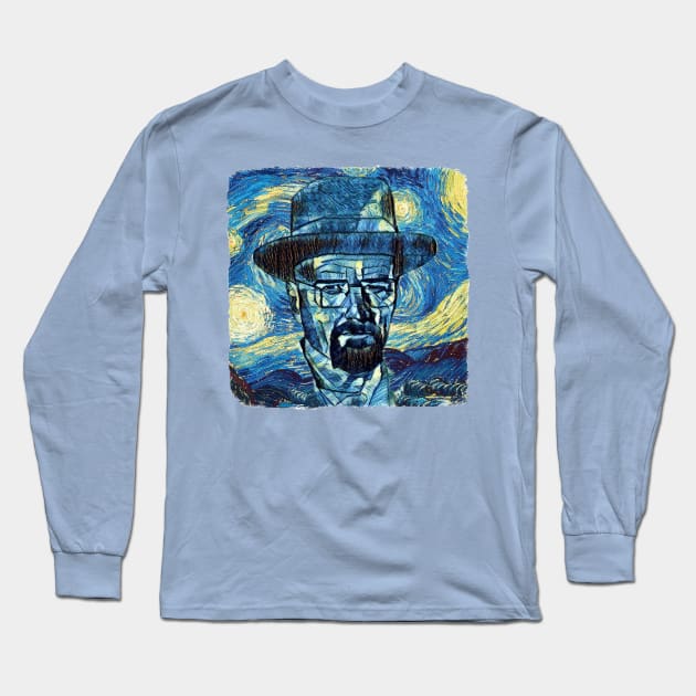 Walter White Van Gogh Style Long Sleeve T-Shirt by todos